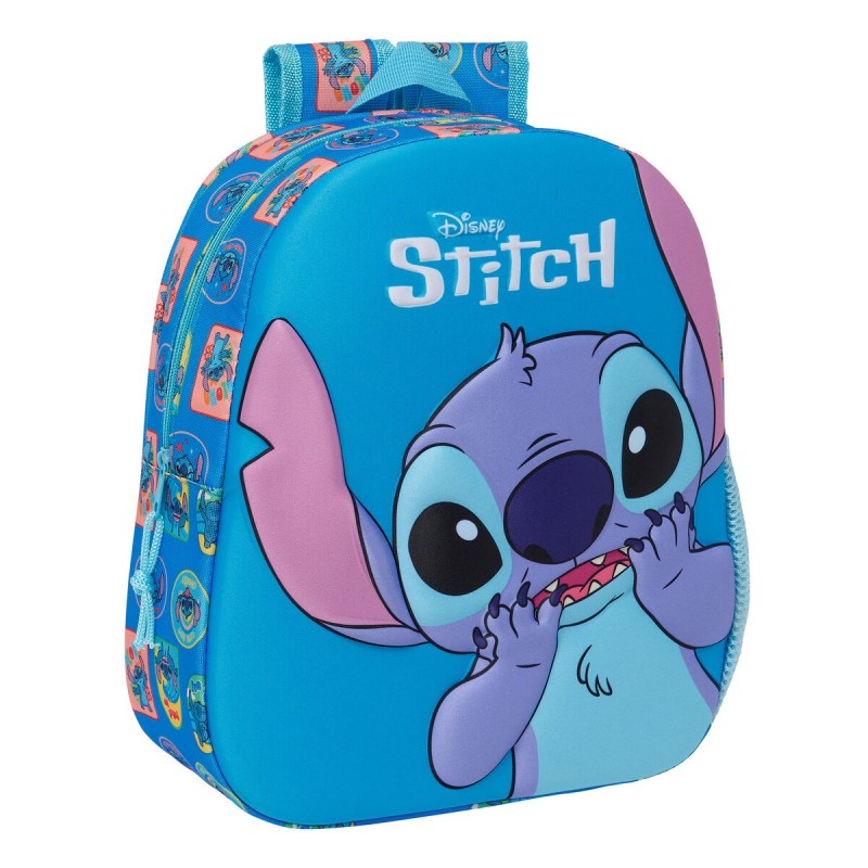 Mochila Escolar Stitch Azul 27 x 33 x 10 cm Mochila Escolar Stitch Azul 27 x 33 x 10 cm