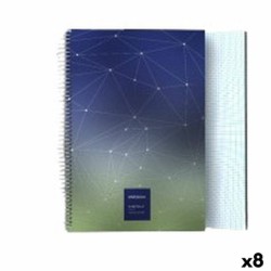 Cuaderno Grafoplas Multicolor Din A4 80 Hojas 21,5 x 31,5 cm (8 Unidades)