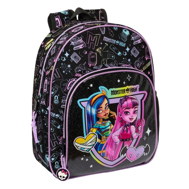 Mochila Infantil Monster High Negro 28 x 34 x 10 cm Mochila Infantil Monster High Negro 28 x 34 x 10 cm