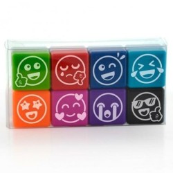 Sellos Office Box Vives Multicolor 2,5 x 2,5 cm 8 Piezas