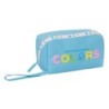 Estuche Escolar Benetton Spring Azul cielo 22 x 10 x 10 cm