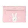 Estuche Escolar Safta Bunny Conejo Rosa 23 x 16 x 3 cm