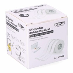 Papel para Imprimir EDM 07795 07796 Blanco Recambio Impresora Térmica 3 Unidades