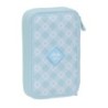 Plumier Doble Glow Lab Cisnes Azul 12.5 x 19.5 x 4 cm (28 piezas)
