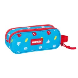 Portatodo Doble Mickey Mouse Clubhouse Fantastic Azul Rojo 21 x 8 x 6 cm