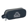 Portatodo Doble Kappa Dark navy Gris Azul marino 21 x 8 x 6 cm