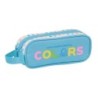 Portatodo Doble Benetton Spring Azul cielo 21 x 8 x 6 cm