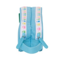 Portatodo Doble Benetton Spring Azul cielo 21 x 8 x 6 cm