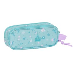 Portatodo Doble Frozen Hello spring Azul claro 21 x 8 x 6 cm