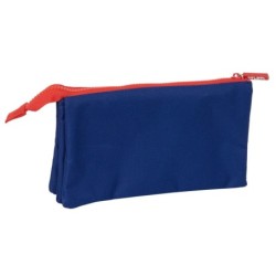 Portatodo Triple Atlético Madrid Azul Rojo 22 x 12 x 3 cm