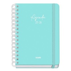 Agenda DOHE SERENITY WIRE´O Verde A5 150 x 210 mm 2025-2026 (20 Unidades)