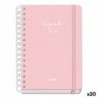 Agenda DOHE SERENITY WIRE´O Rosa A5 150 x 210 mm 2025-2026 (20 Unidades)