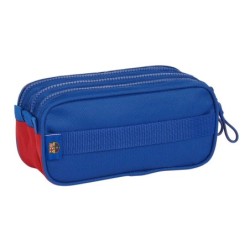 Portatodo Doble F.C. Barcelona Azul Granate 21,5 x 10 x 8 cm