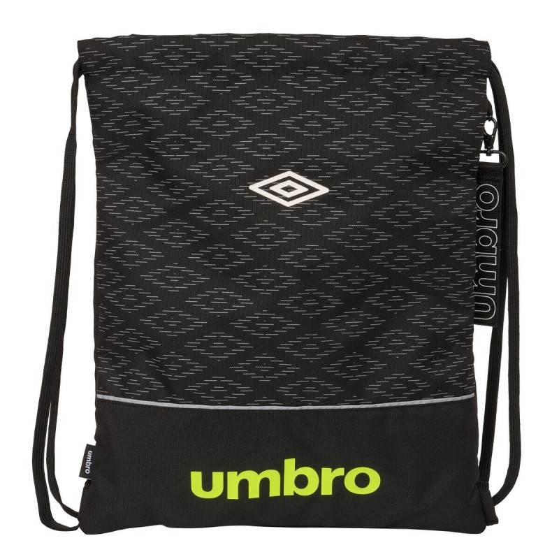 Bolsa Mochila con Cuerdas Umbro Lima Negro 35 x 40 x 1 cm Bolsa Mochila con Cuerdas Umbro Lima Negro 35 x 40 x 1 cm