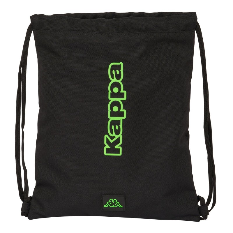 Bolsa Mochila con Cuerdas Kappa Black Negro 35 x 40 x 1 cm Bolsa Mochila con Cuerdas Kappa Black Negro 35 x 40 x 1 cm