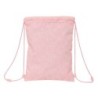 Bolsa Mochila con Cuerdas Safta Bunny Rosa 26 x 34 x 1 cm