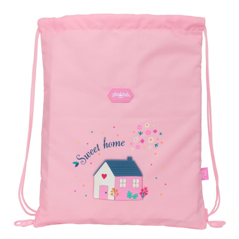 Bolsa Mochila con Cuerdas Glow Lab Sweet home Rosa 26 x 34 x 1 cm Bolsa Mochila con Cuerdas Glow Lab Sweet home Rosa 26 x 34 x 1 cm