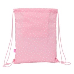Bolsa Mochila con Cuerdas Glow Lab Sweet home Rosa 26 x 34 x 1 cm