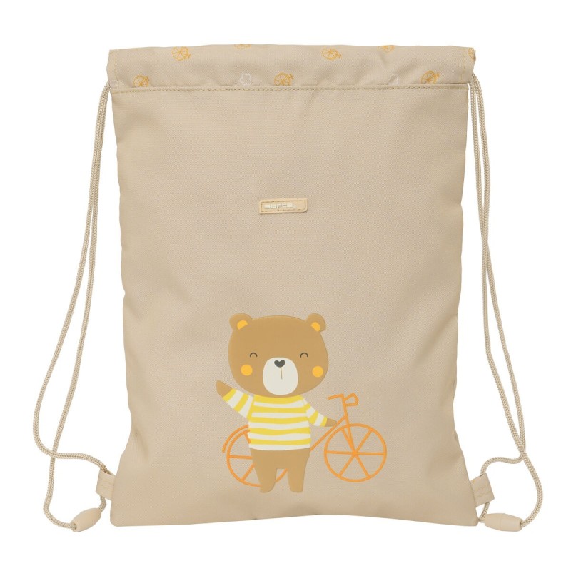 Bolsa Mochila con Cuerdas Safta Osito Beige 26 x 34 x 1 cm Bolsa Mochila con Cuerdas Safta Osito Beige 26 x 34 x 1 cm