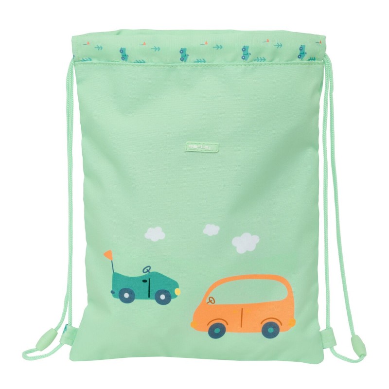 Bolsa Mochila con Cuerdas Safta Coches Verde 26 x 34 x 1 cm Bolsa Mochila con Cuerdas Safta Coches Verde 26 x 34 x 1 cm
