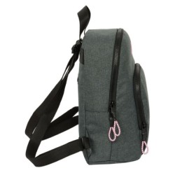 Mochila Kappa Silver pink Mini Gris 25 x 30 x 13 cm