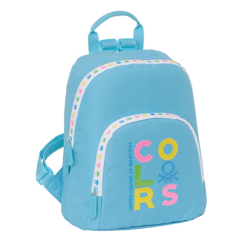 Mochila Benetton Spring Mini Celeste 25 x 30 x 13 cm Mochila Benetton Spring Mini Celeste 25 x 30 x 13 cm