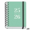 Agenda DOHE GRAMMAR Verde A6 120 x 170 mm 2025-2026 (20 Unidades)