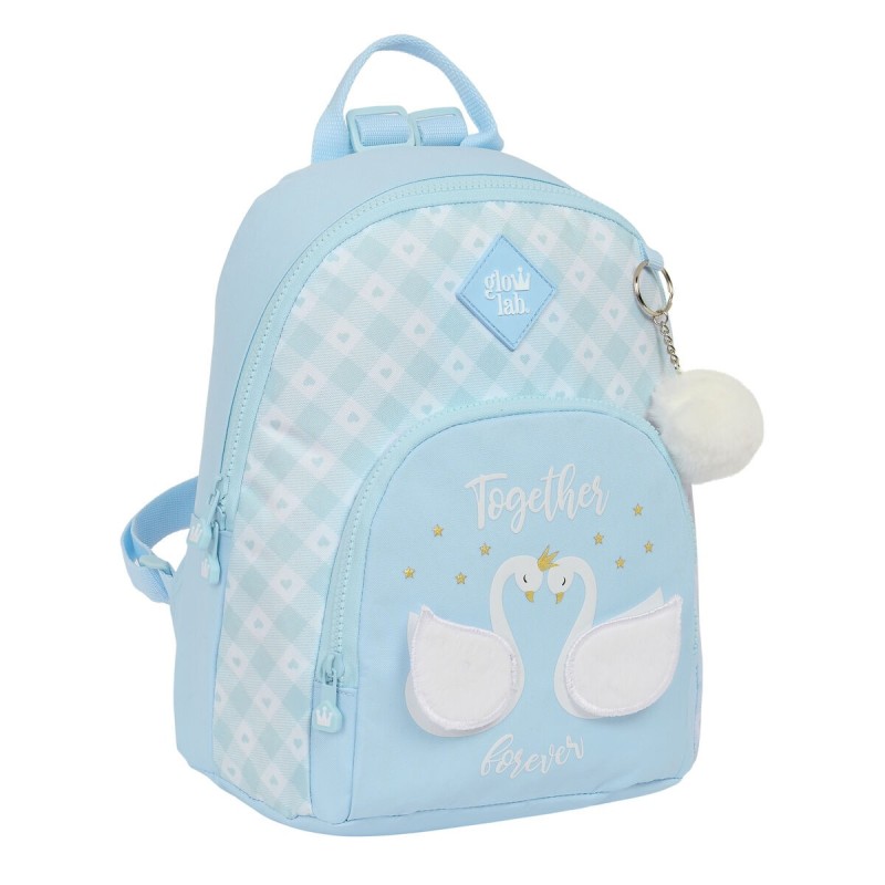 Mochila Glow Lab Cisnes Mini Azul claro 25 x 30 x 13 cm Mochila Glow Lab Cisnes Mini Azul claro 25 x 30 x 13 cm