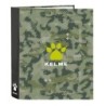 Carpeta de anillas Kelme Travel Negro Verde A4 27 x 33 x 6 cm