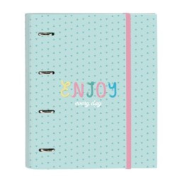 Carpeta de anillas BlackFit8 Enjoy Verde 27 x 32 x 3.5 cm