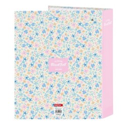 Carpeta de anillas BlackFit8 Blossom Multicolor A4 27 x 33 x 6 cm