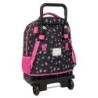 Mochila Escolar Kuromi Negro Fucsia 33 x 45 x 22 cm