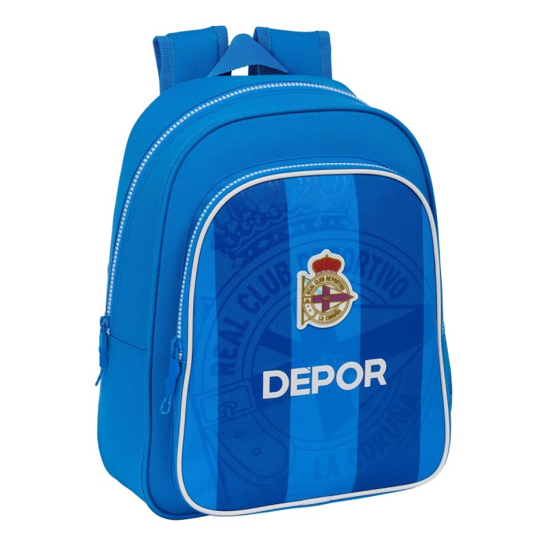 Mochila Escolar R. C. Deportivo de La Coruña Azul 27 x 33 x 10 cm Mochila Escolar R. C. Deportivo de La Coruña Azul 27 x 33 x 10 cm