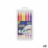 Set de Rotuladores Bismark LETTERING Multicolor 12 Piezas (12 Unidades)