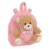 Mochila Infantil Safta Oso de Peluche Rosa 23 x 27 x 7,5 cm