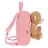 Mochila Infantil Safta Oso de Peluche Rosa 23 x 27 x 7,5 cm