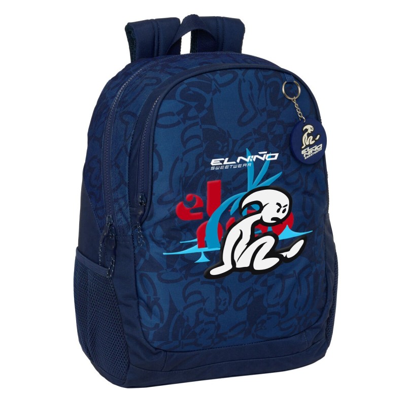 Mochila Escolar El Niño Paradise Azul marino 32 x 44 x 16 cm Mochila Escolar El Niño Paradise Azul marino 32 x 44 x 16 cm