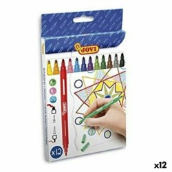 Set de Rotuladores Jovi Multicolor 12 Piezas (12 Unidades)