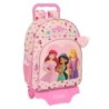 Mochila Escolar con Ruedas Disney Princess Summer adventures Rosa 33 x 42 x 14 cm