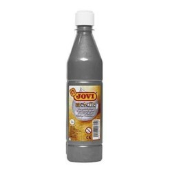 Témpera Jovi Plateado 500 ml Metalizado (6 Unidades)