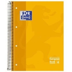Cuaderno Oxford Classic Amarillo A4 80 Hojas (5 Unidades)