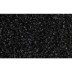 Goma Eva Fama Purpurina Negro 50 x 70 cm (10 Piezas)
