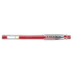 Bolígrafo de gel Pilot G-TEC C4 Rojo 0,2 mm (12 Unidades)