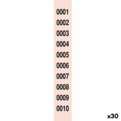 Tiras de Números para Rifa 1-2000 (30 unidades)