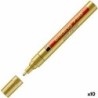 Rotulador permanente Edding 750 Dorado 10 Unidades 2-4 mm (10 Unidades)