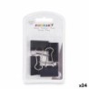 Pinzas Pincello 392 Negro Metal Clip Grande (24 Unidades)