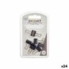 Pinzas Pincello 390 Negro Metal Clip Pequeño (24 Unidades)