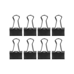Pinzas Pincello 390 Negro Metal Clip Pequeño (24 Unidades)