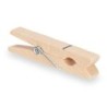 Pinzas Pincello 401 Marrón Madera Grande (24 Unidades)