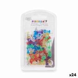 Chinchetas Pincello 393 Multicolor Metal Plástico (24 Unidades)